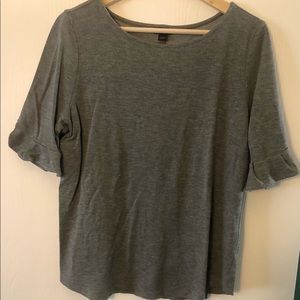 Ann Taylor Factory Store ruffle sleeve t shirt